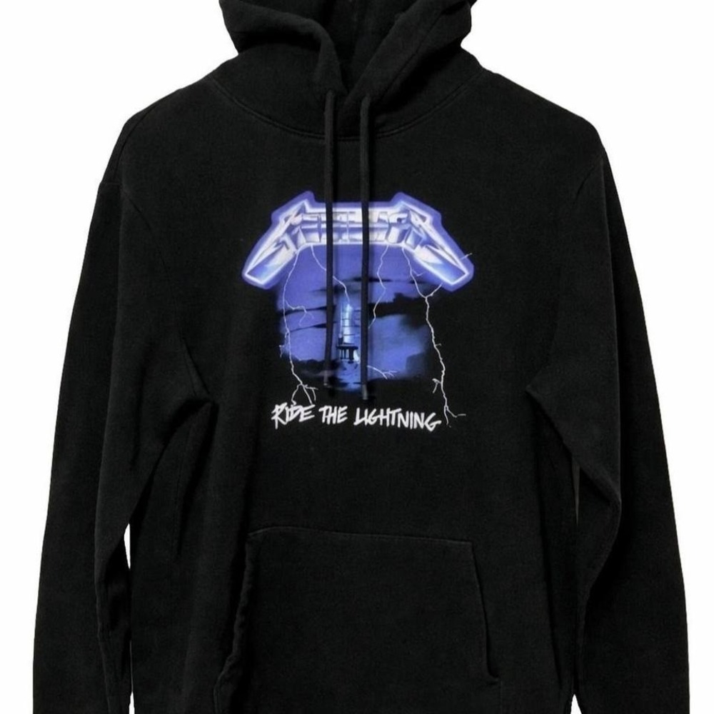 Metallica S Hoodie Black Heavy Metal Rock Band Grunge Streetwear Rock Aesthetic